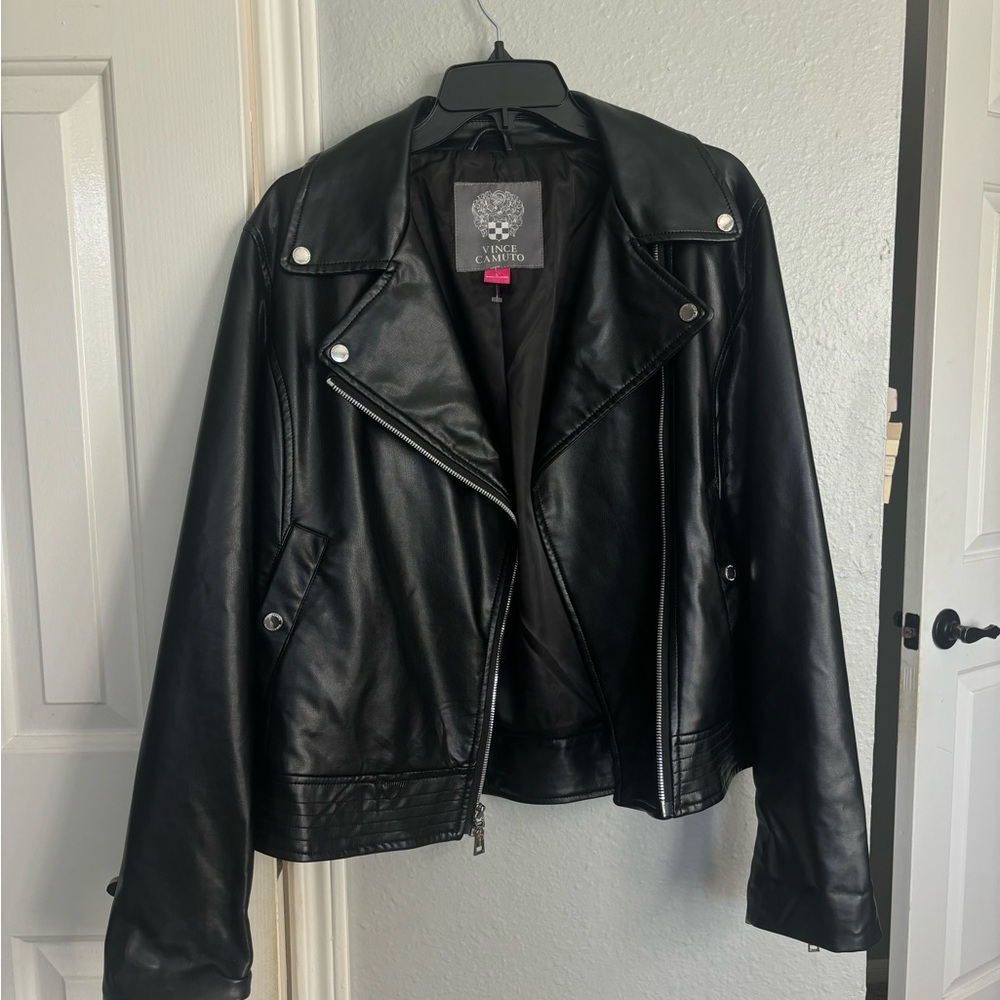 Vince Camuto Black Jacket with Silver Accents